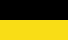 Flagge schwarz-gold Baden-Württemberg
